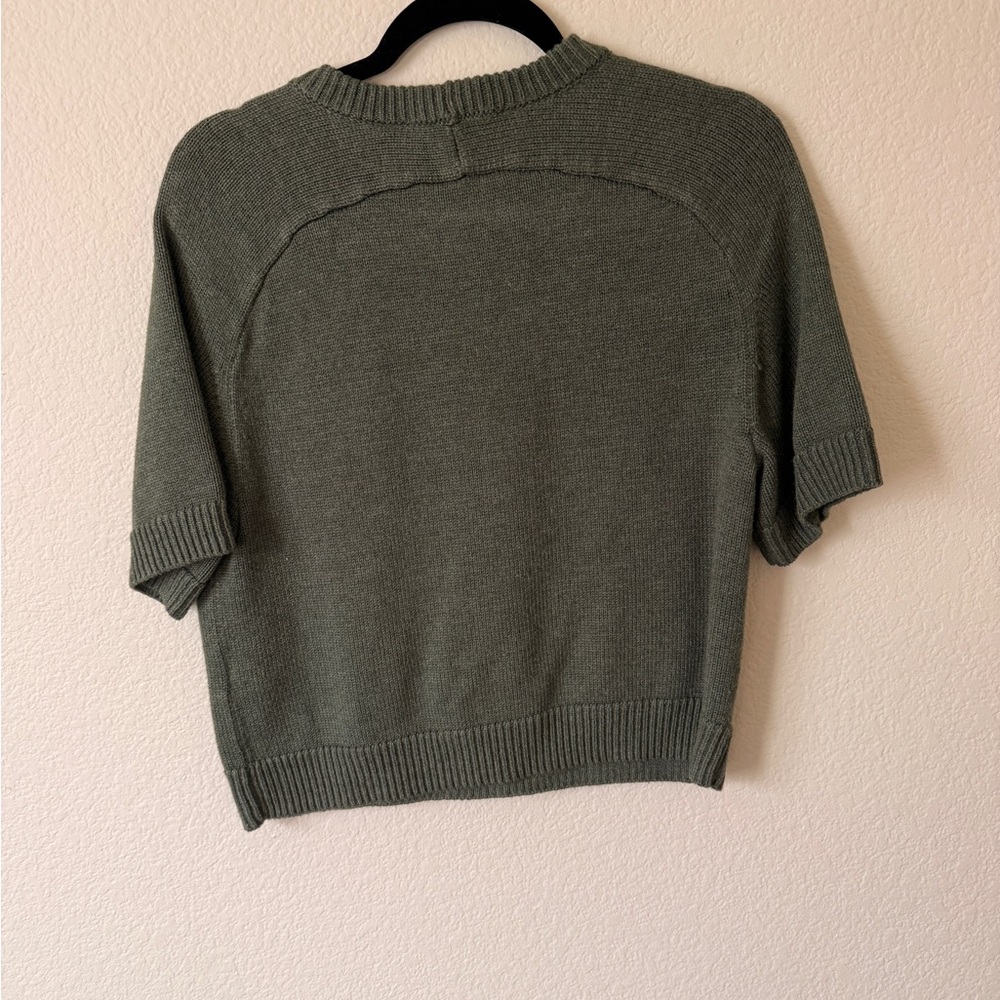 Abercrombie & Fitch Olive Knit Sweater - Picture 3 of 3